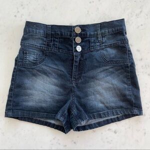 Indigo Rein High-Waisted Stretch Denim Shorts